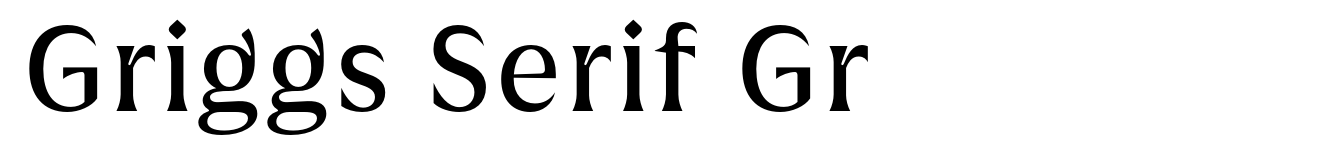 Griggs Serif Gr